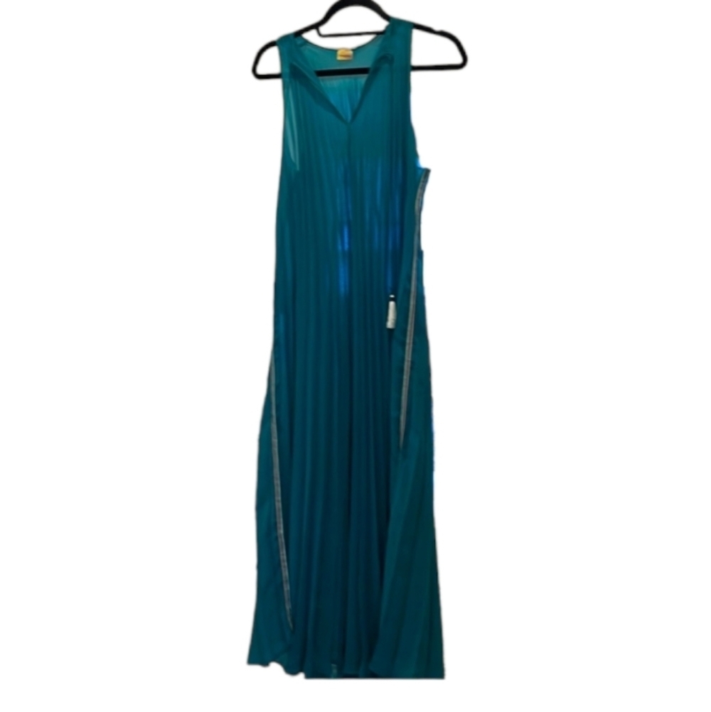 MONOPLAZA pleated maxi dress S - Picture 4 of 10